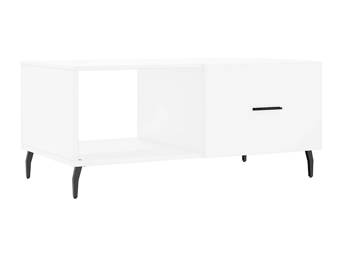 Mesa de centro 90x50x40 cm madeira processada branco