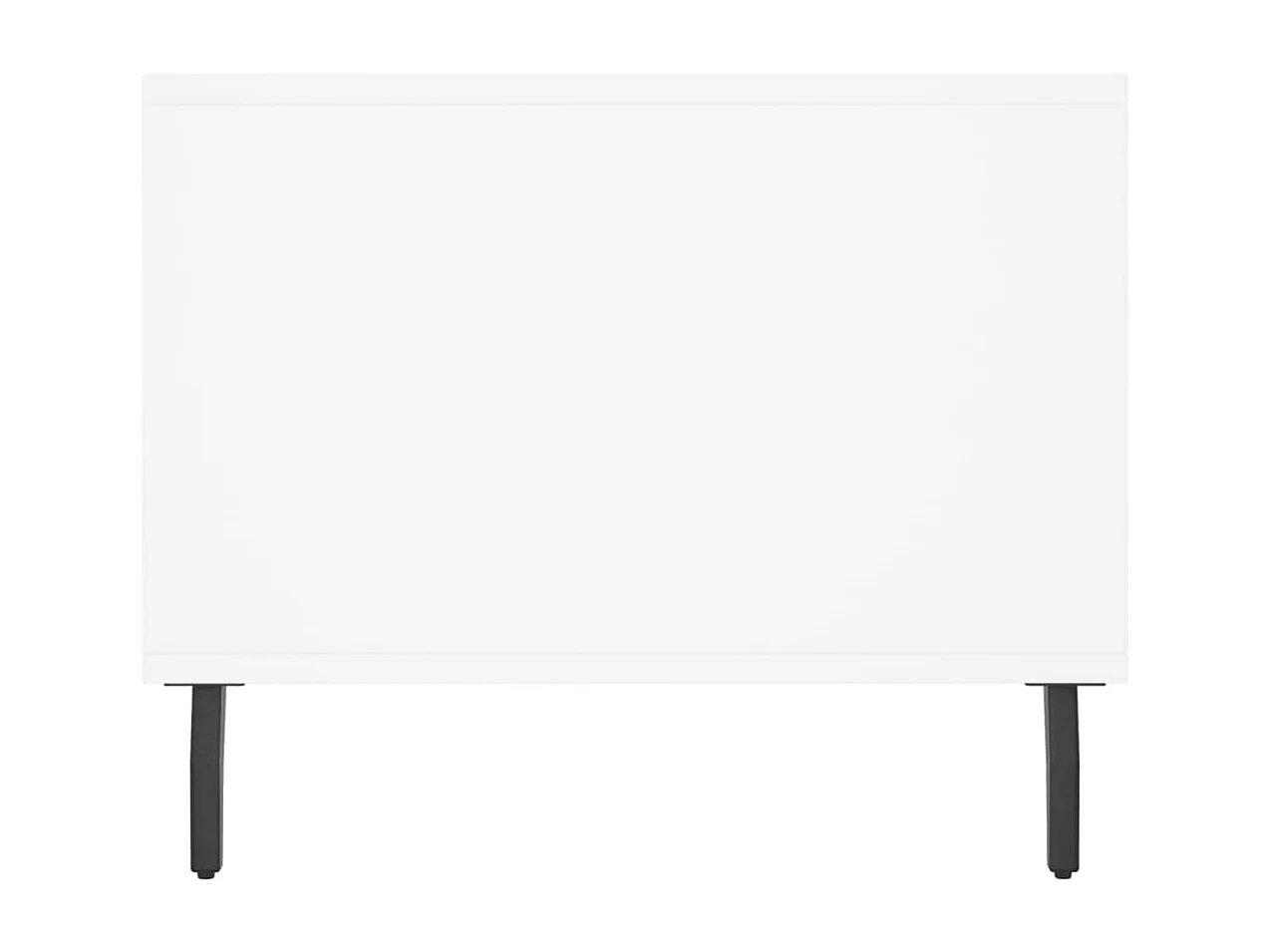 Table basse blanc 90x50x40 cm bois d'ingénierie