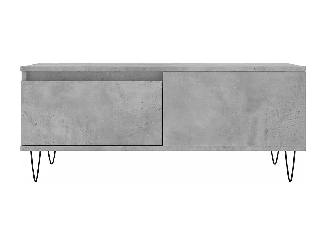 Salontafel 90x50x36,5 cm bewerkt hout betongrijs