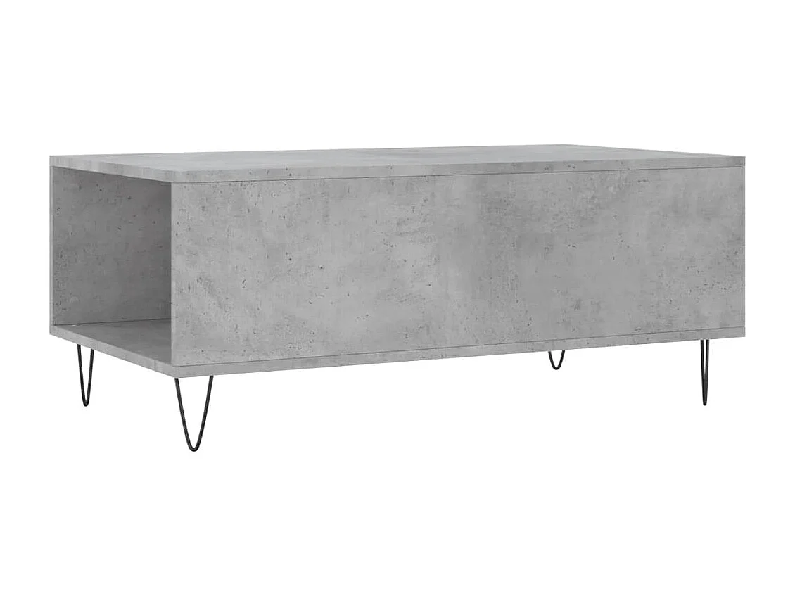 Salontafel 90x50x36,5 cm bewerkt hout betongrijs