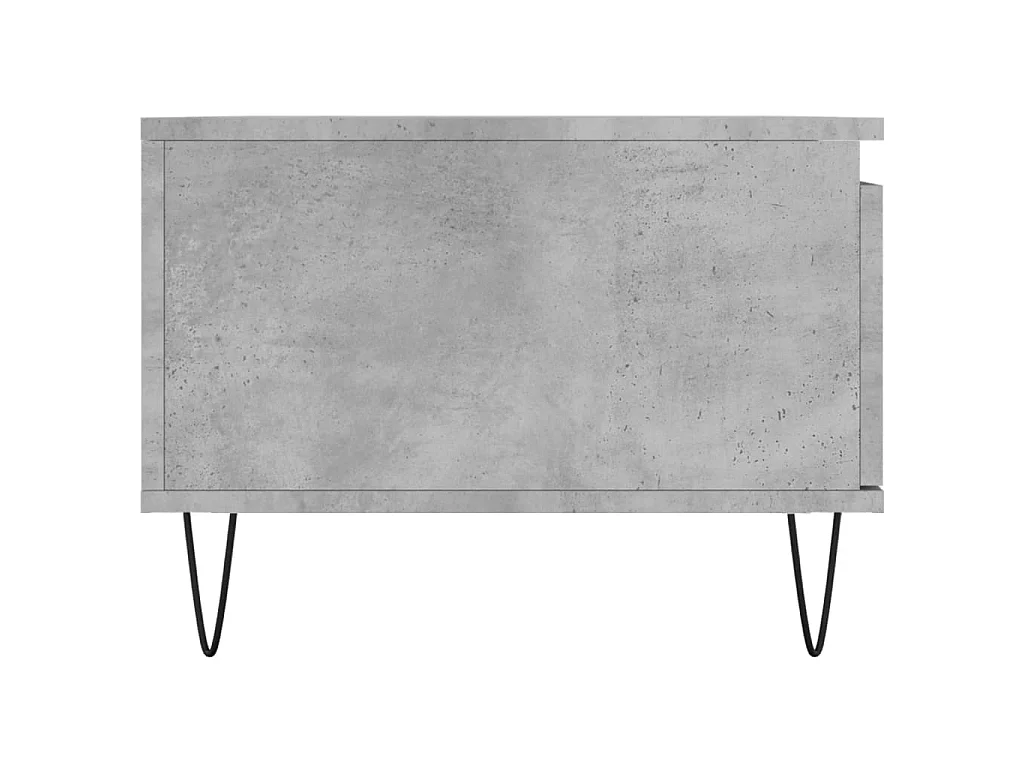 Table basse Gris béton 90x50x36,5 cm Bois d'ingénierie