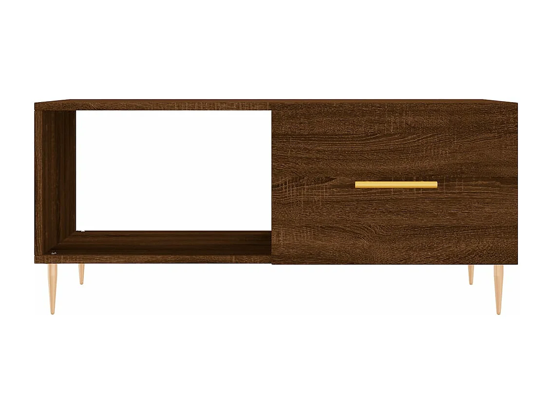 Couchtisch Braun Eichen-Optik 90x50x40 cm Holzwerkstoff