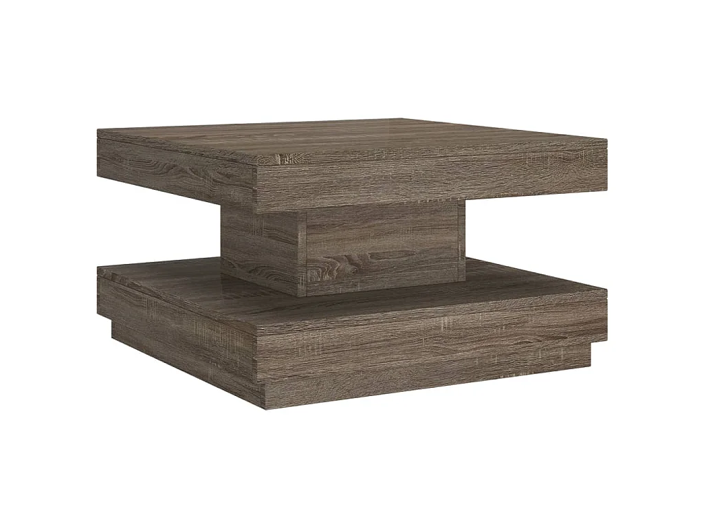 Table basse Gris 60x60x35 cm MDF