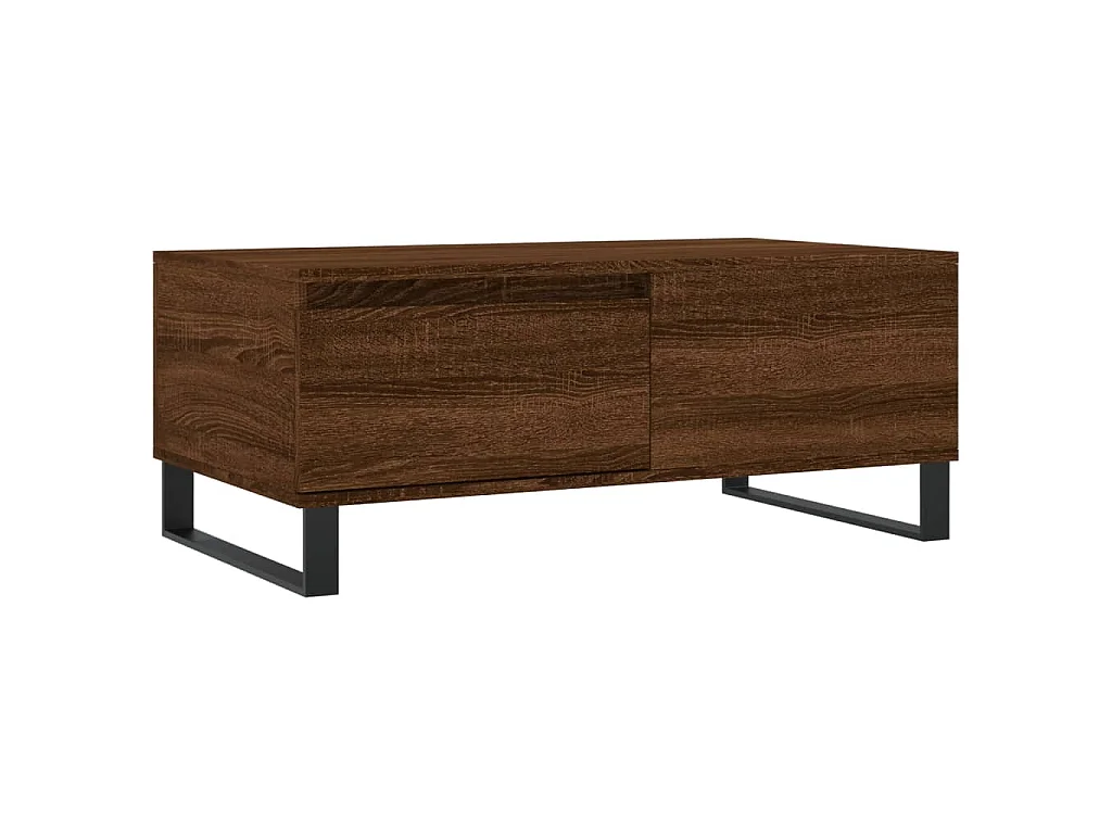 Table basse Chêne marron 90x50x36,5 cm Bois d'ingénierie