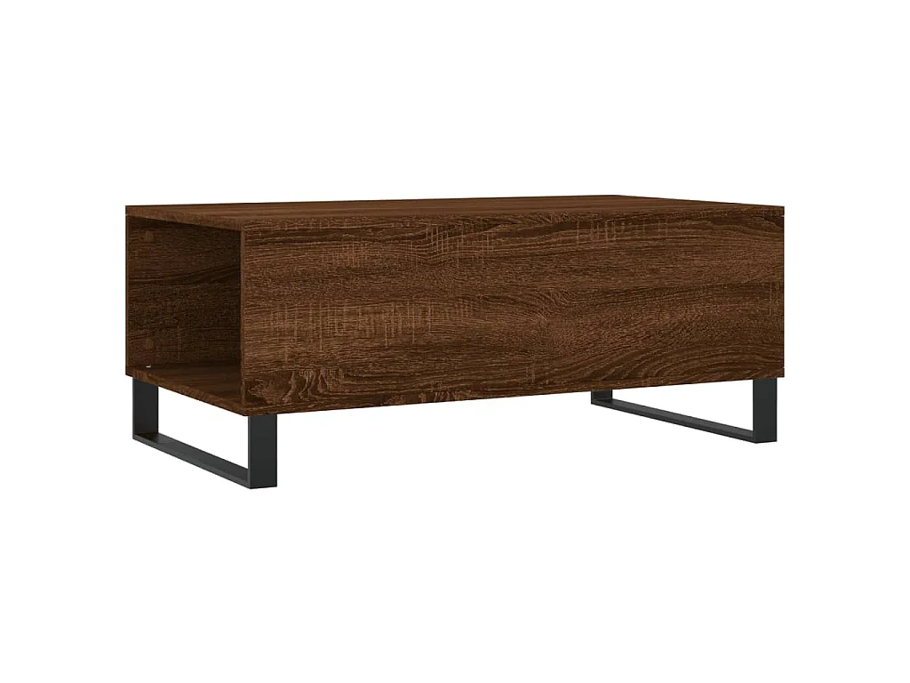 Table basse Chêne marron 90x50x36,5 cm Bois d'ingénierie