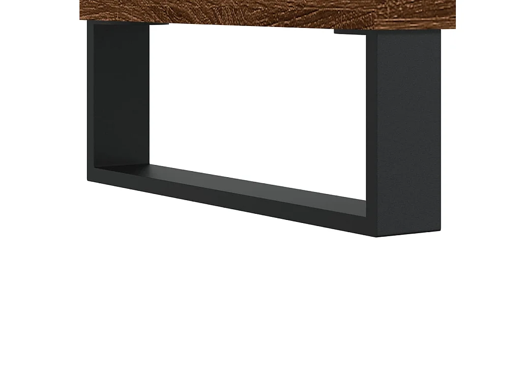 Table basse Chêne marron 90x50x36,5 cm Bois d'ingénierie