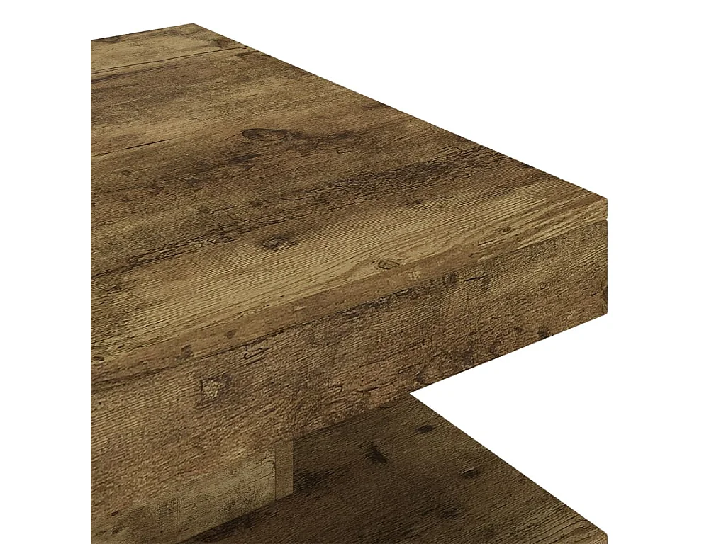 Couchtisch Dunkelbraun 60x60x35 cm MDF