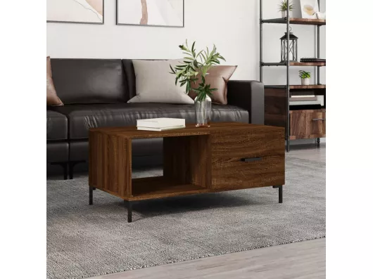 Kauf Unique Couchtisch Braun Eichen-Optik 90x50x40 cm Holzwerkstoff