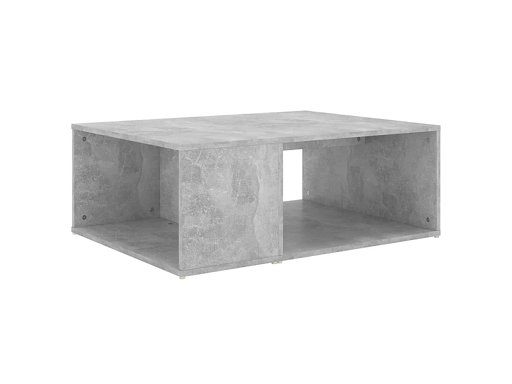 Salontafel 90x67x33 cm bewerkt hout betongrijs