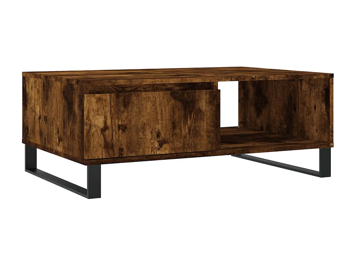 Mesa de centro 90x60x35 cm derivados de madeira carvalho fumado