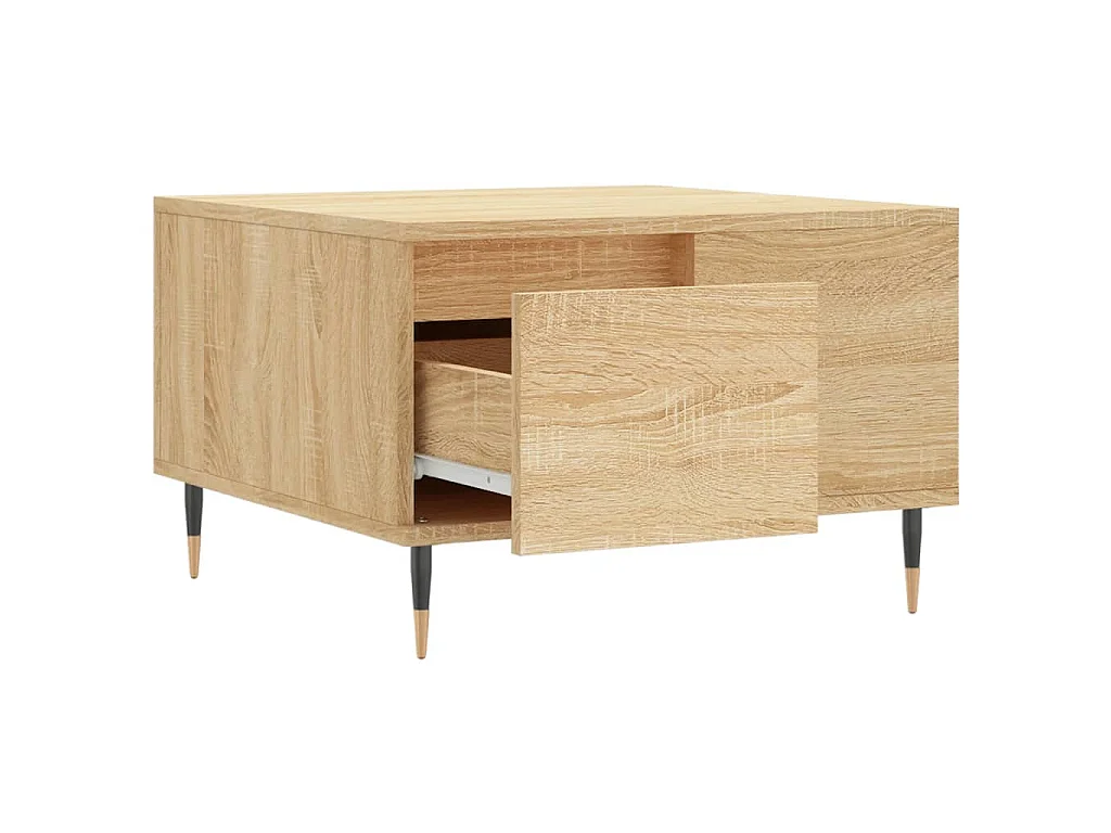 Tavolino Salotto Rovere Sonoma 55x55x36,5 cm Legno Multistrato