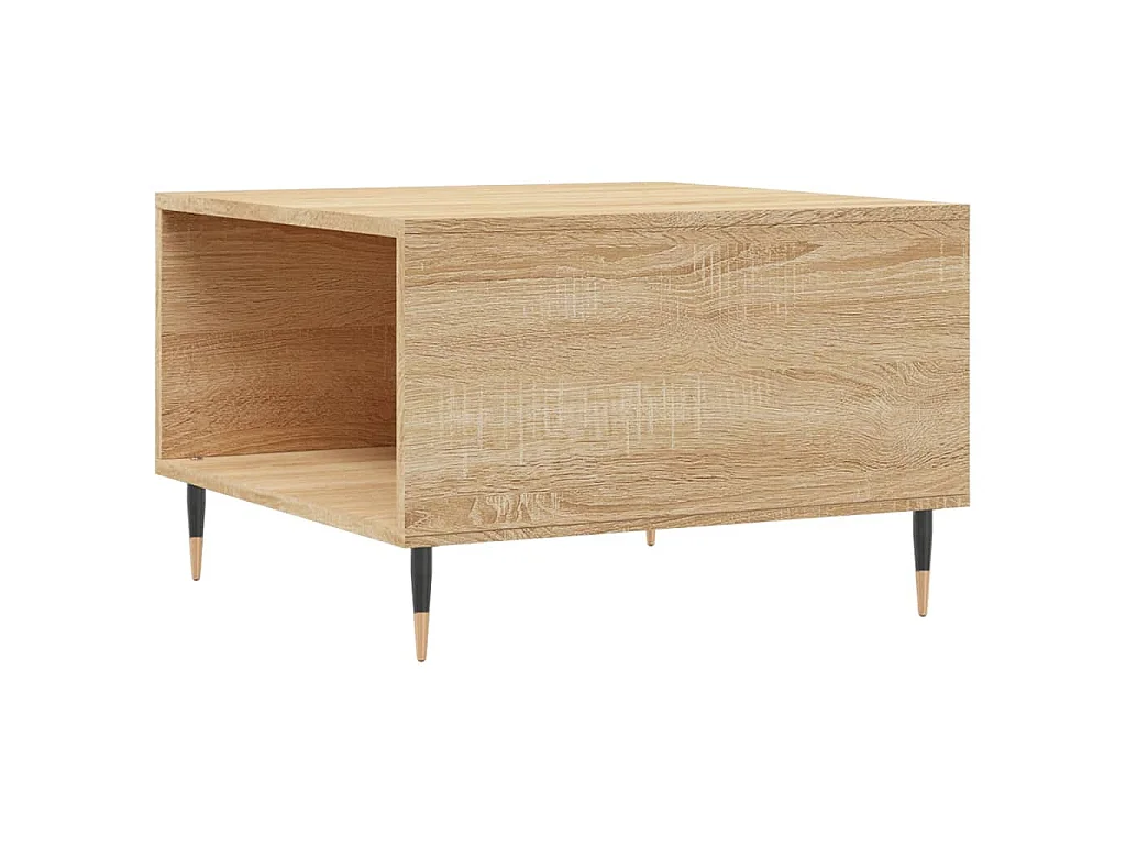 Tavolino Salotto Rovere Sonoma 55x55x36,5 cm Legno Multistrato