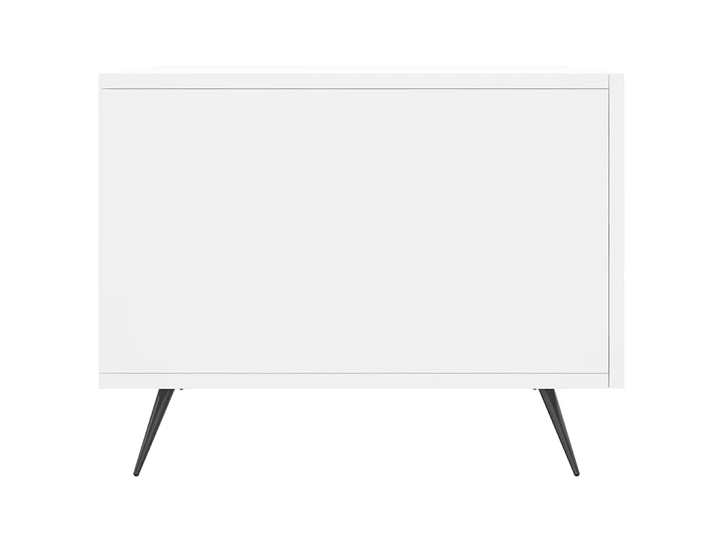 Table basse blanc 50x50x40 cm bois d'ingénierie