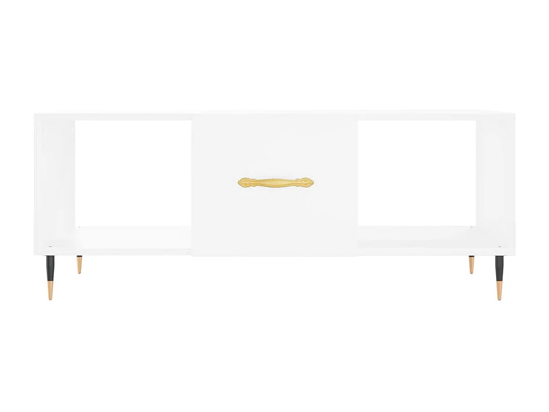 Couchtisch Weiß 102x50x40 cm Holzwerkstoff