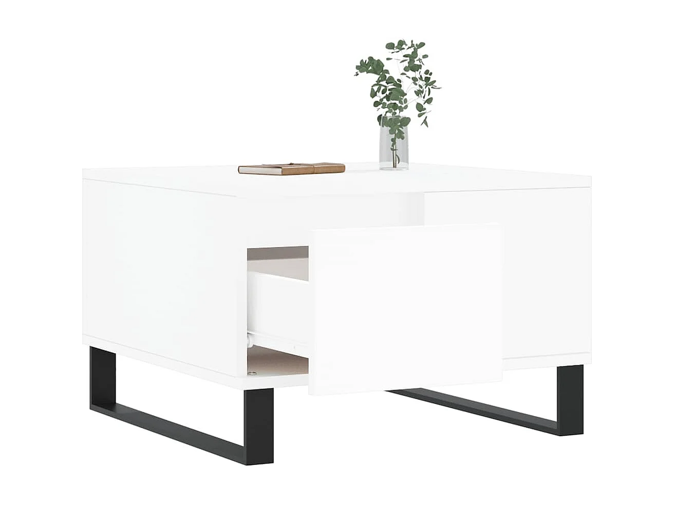 Mesa de centro 55x55x36,5 cm derivados de madeira branco