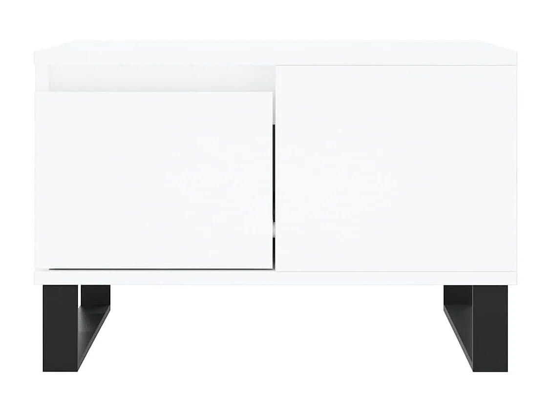 Mesa de centro 55x55x36,5 cm derivados de madeira branco