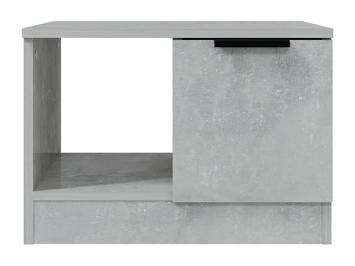 Table basse gris béton 50x50x36 cm bois d'ingénierie