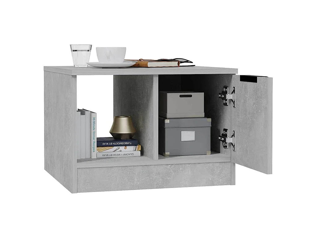 Couchtisch Betongrau 50x50x36 cm Holzwerkstoff