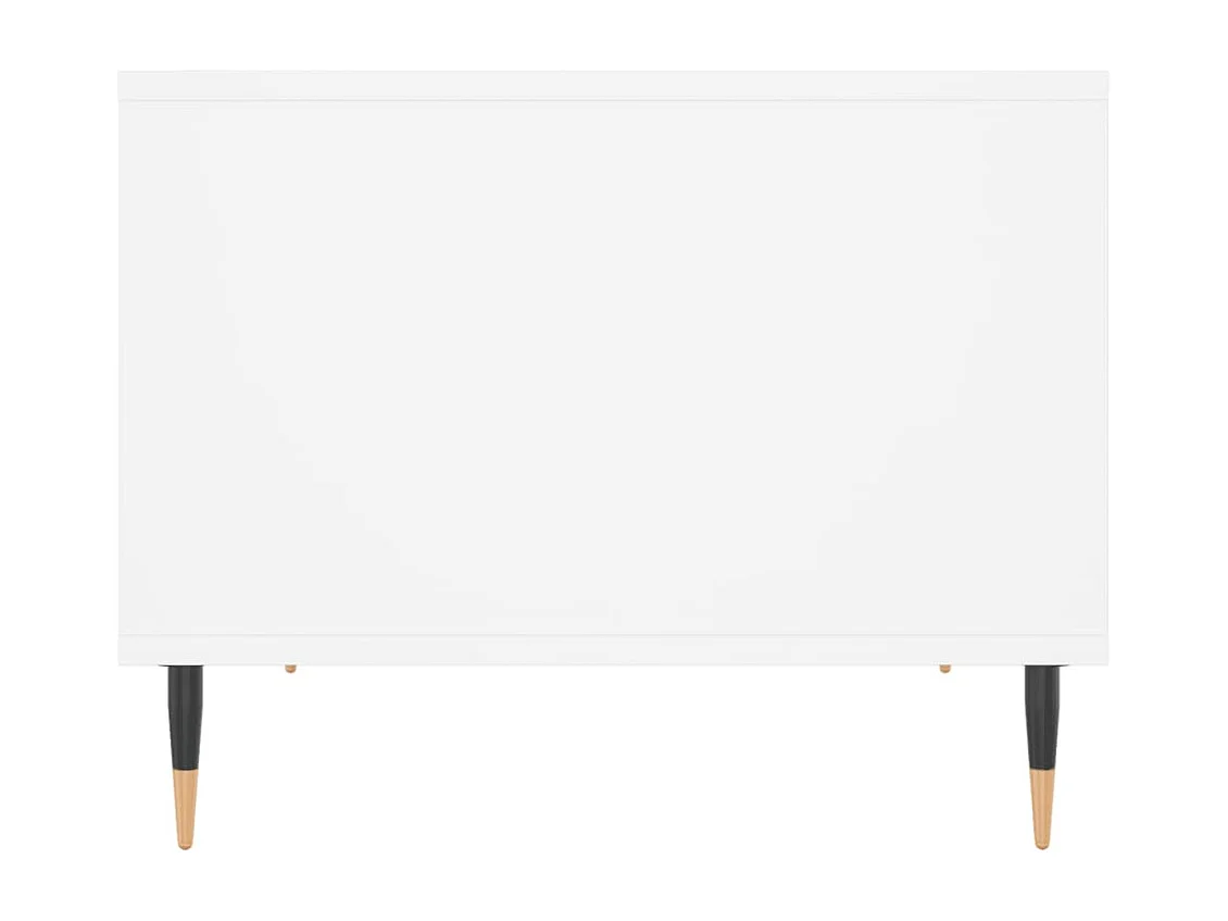 Table basse blanc 60x50x40 cm bois d'ingénierie