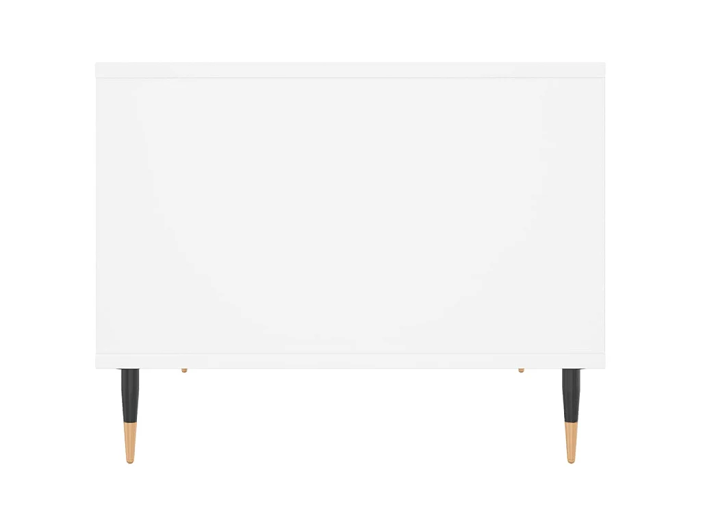 Table basse blanc 60x50x40 cm bois d'ingénierie