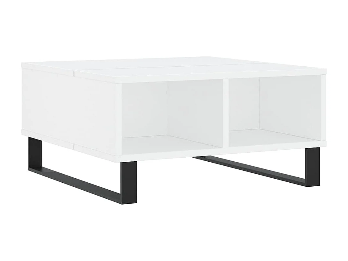 Tavolino da Salotto Bianco 60x60x30 cm in Legno Multistrato