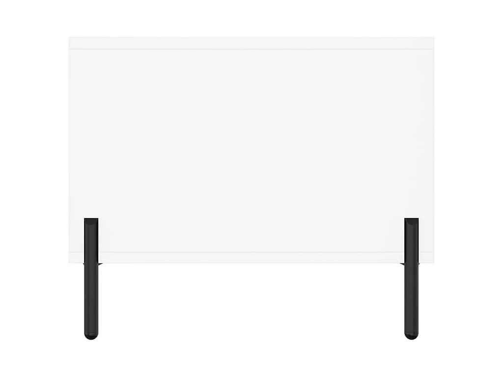 Table basse blanc 102x50x40 cm bois d'ingénierie
