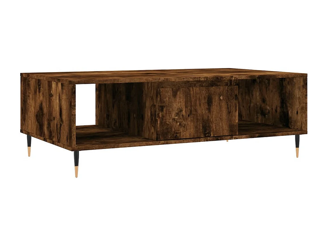Tavolino da Salotto Rovere Fumo 104x60x35 cm Legno Multistrato