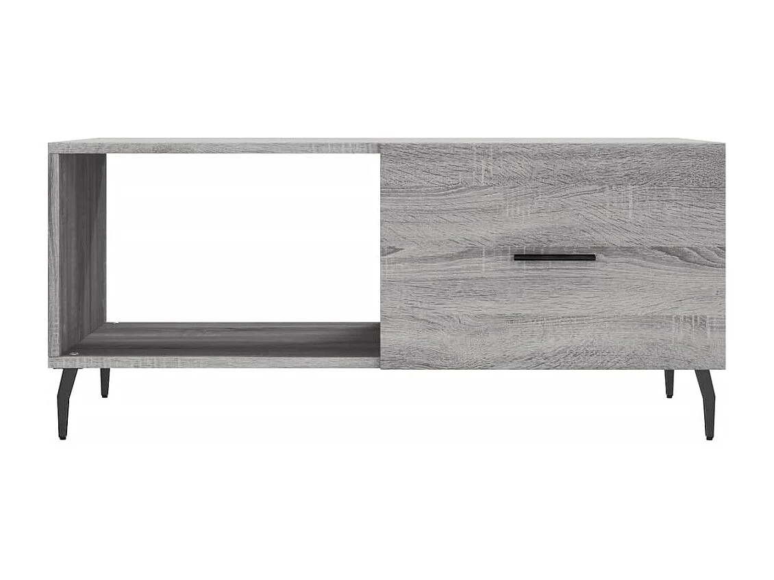 Mesa de centro 90x50x40 cm derivados de madeira cinzento sonoma