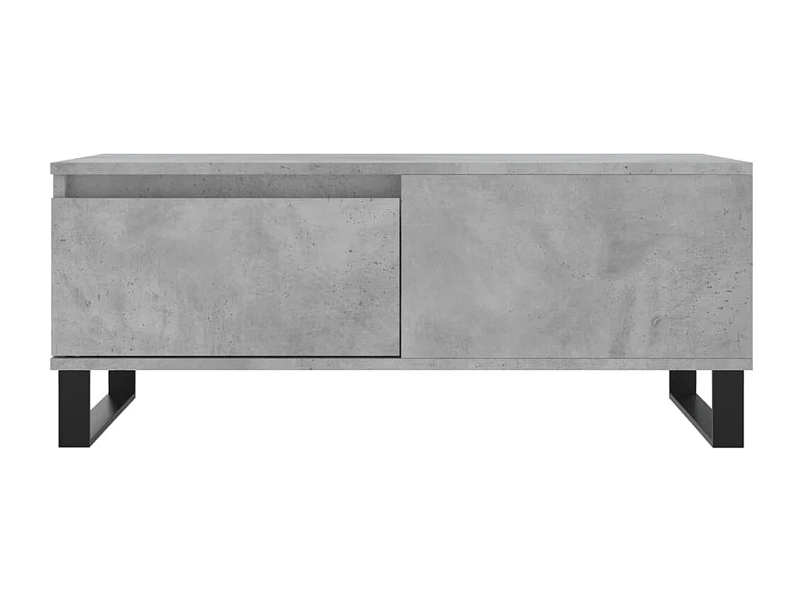 Mesa de centro 90x50x36,5 cm derivados madeira cinzento cimento