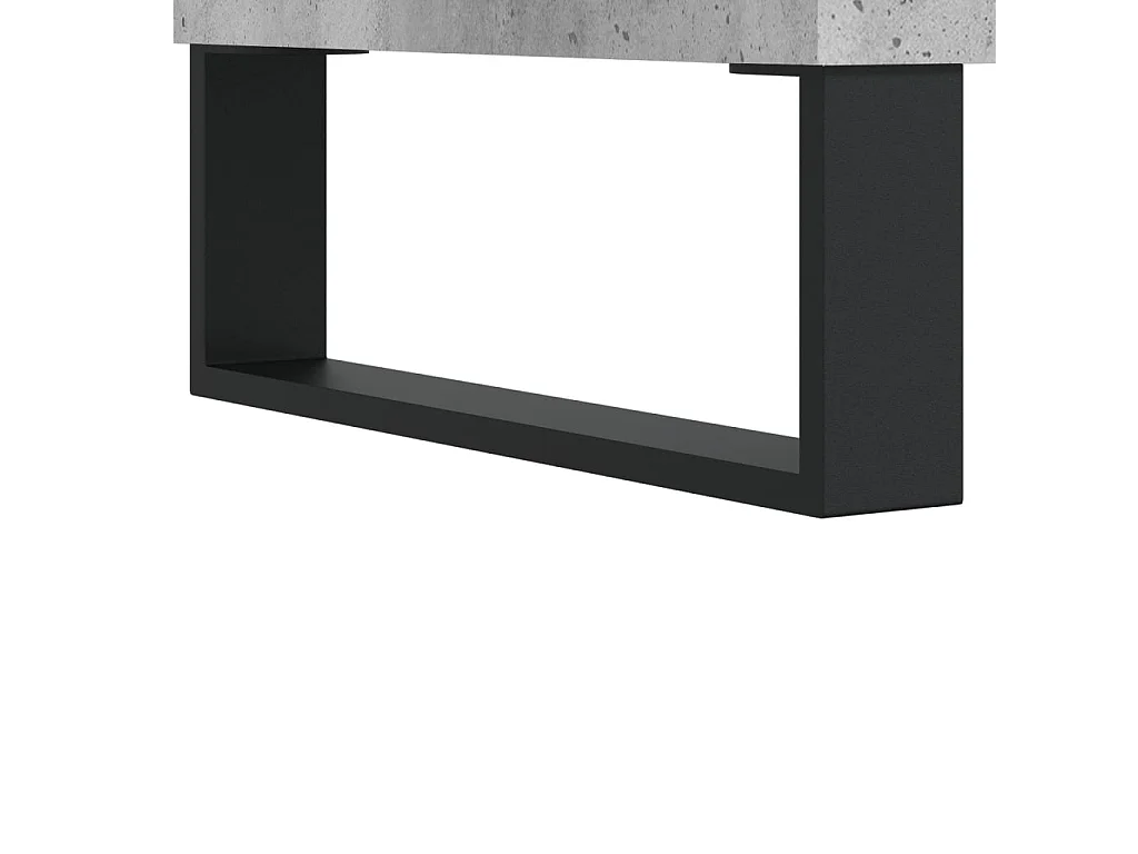 Table basse Gris béton 90x50x36,5 cm Bois d'ingénierie