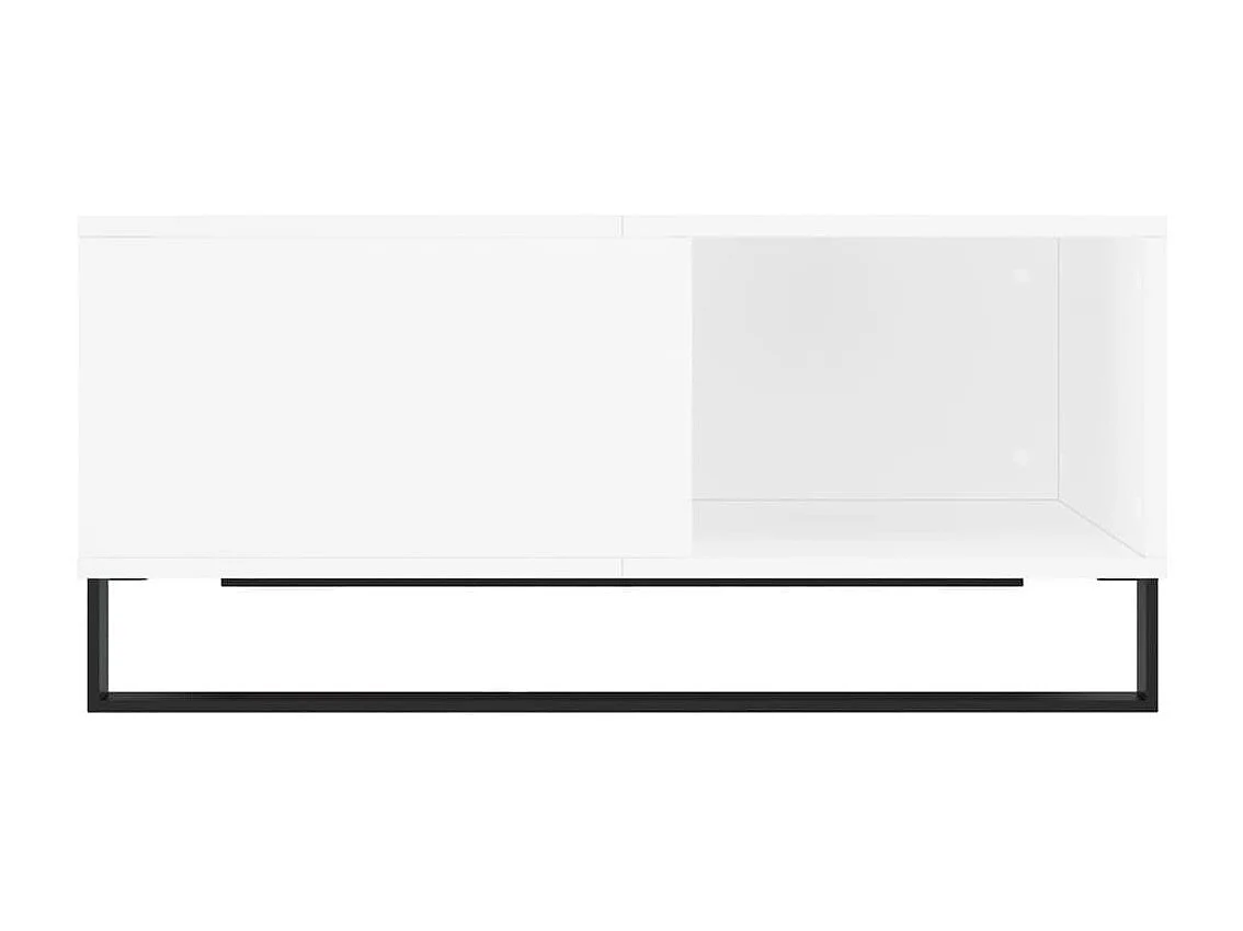 Salontafel 80x80x36,5 cm bewerkt hout wit