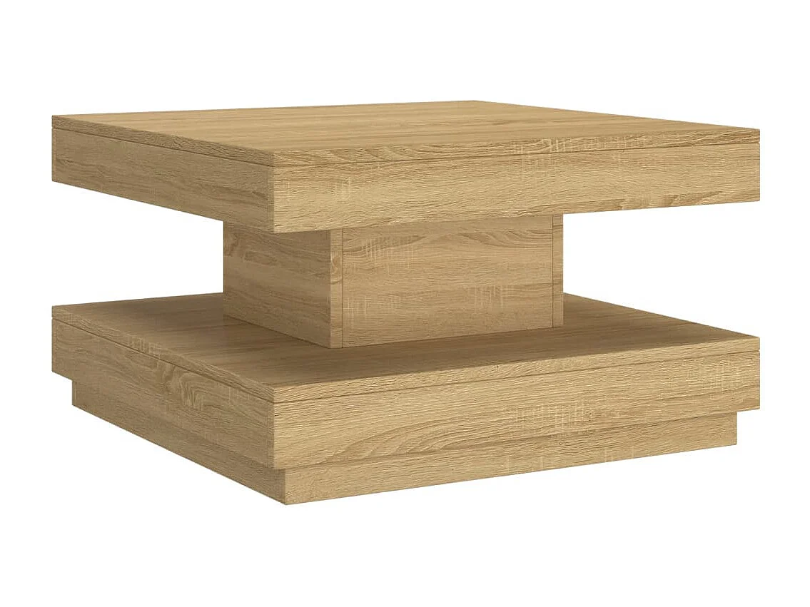 Salontafel 60x60x35 cm MDF lichtbruin