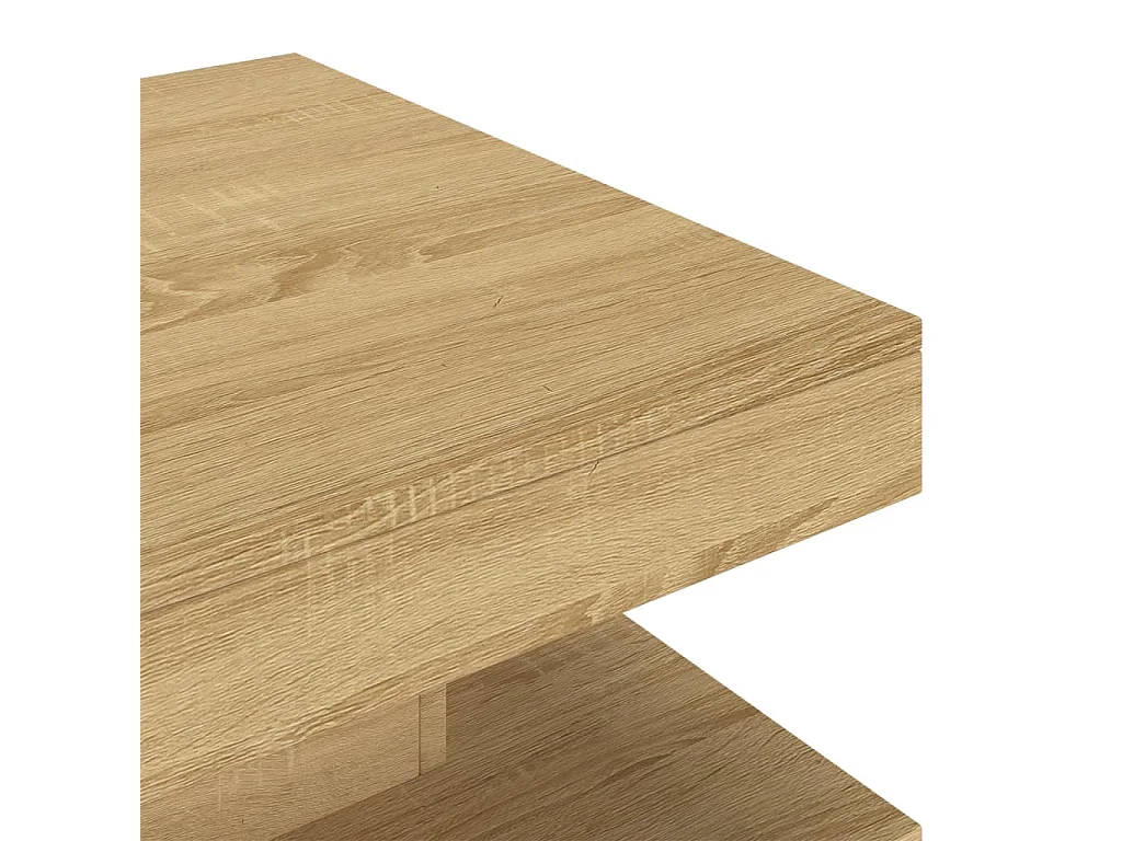 Salontafel 60x60x35 cm MDF lichtbruin
