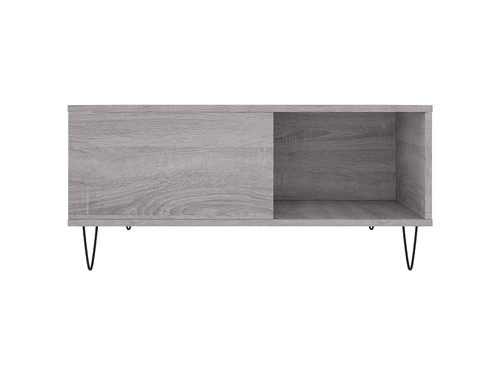 Tavolino Salotto Grigio Sonoma 80x80x36,5 cm Legno Multistrato