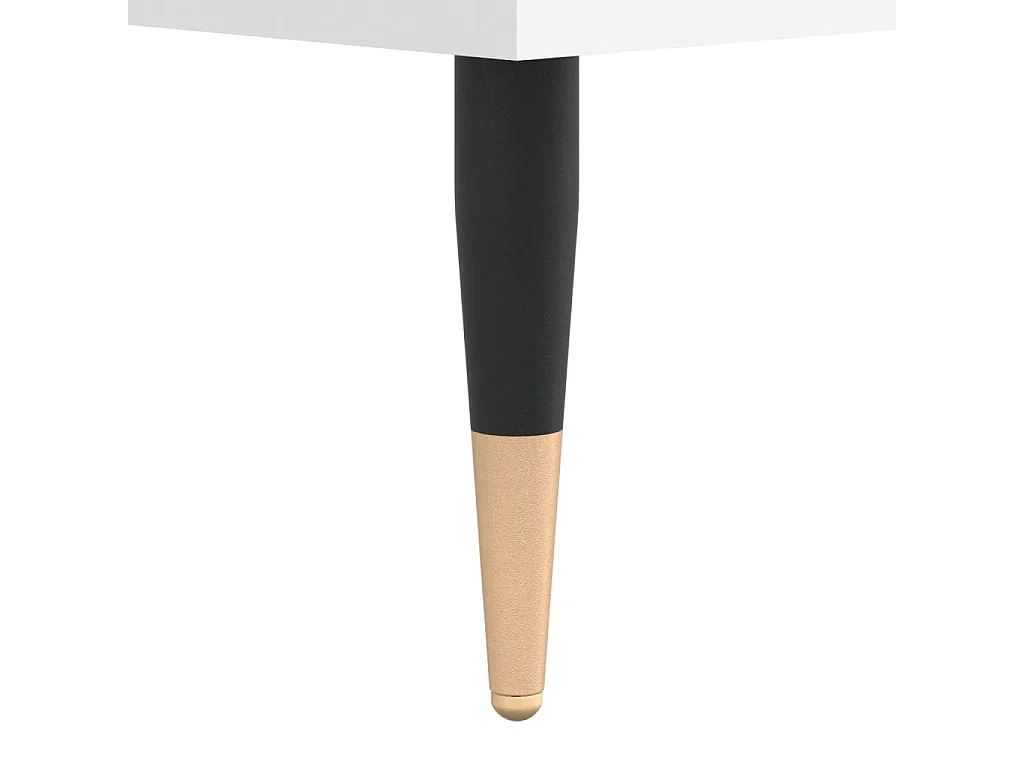 Table basse blanc 104x60x35 cm bois d'ingénierie