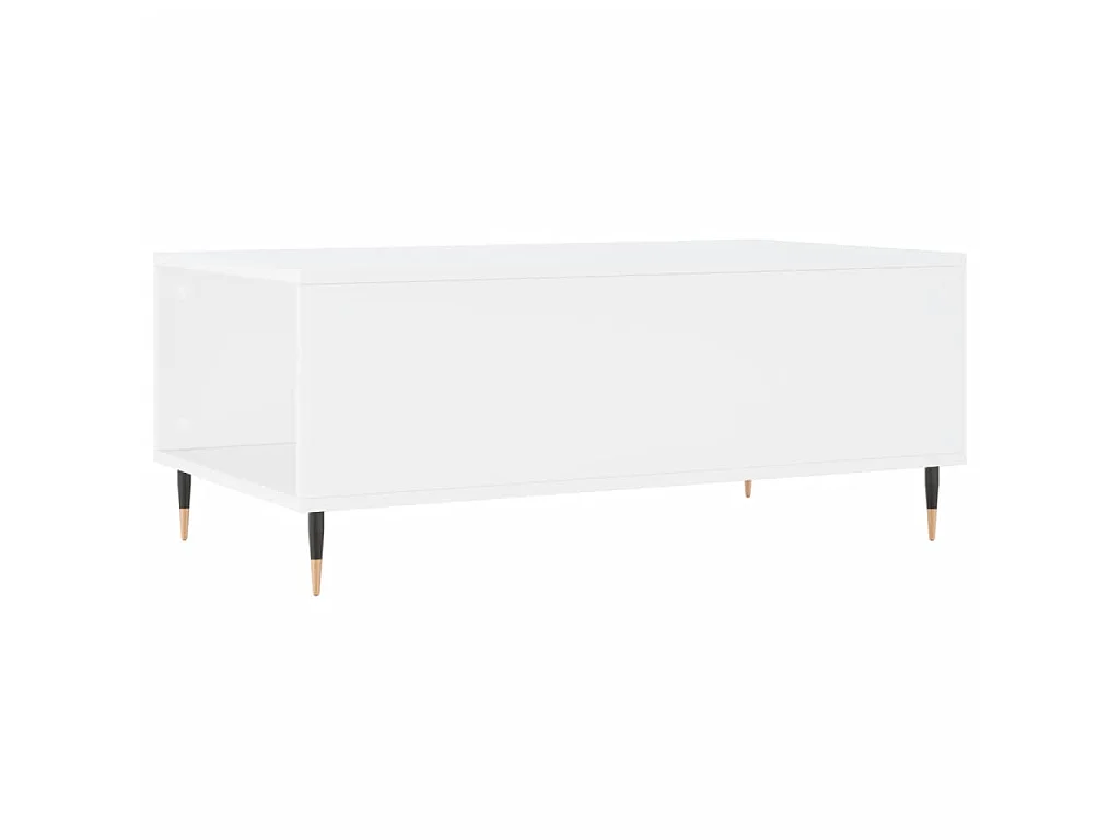 Tavolino da Salotto Bianco 90x50x36,5 cm in Legno Multistrato