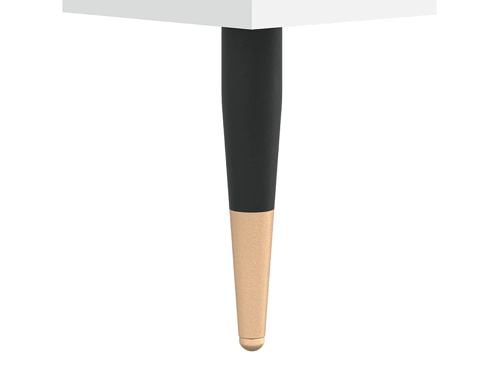 Tavolino da Salotto Bianco 90x50x36,5 cm in Legno Multistrato