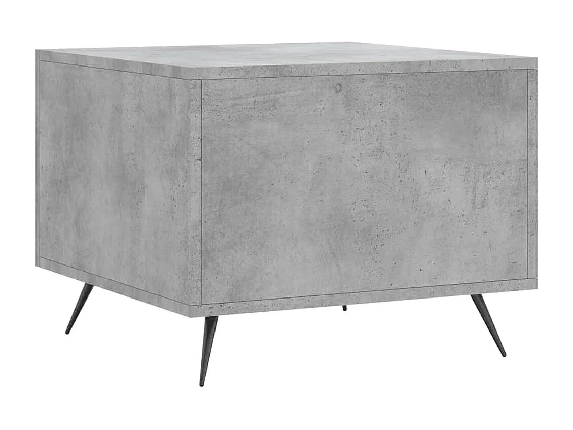 Mesa de centro madera de ingeniería gris hormigón 50x50x40 cm