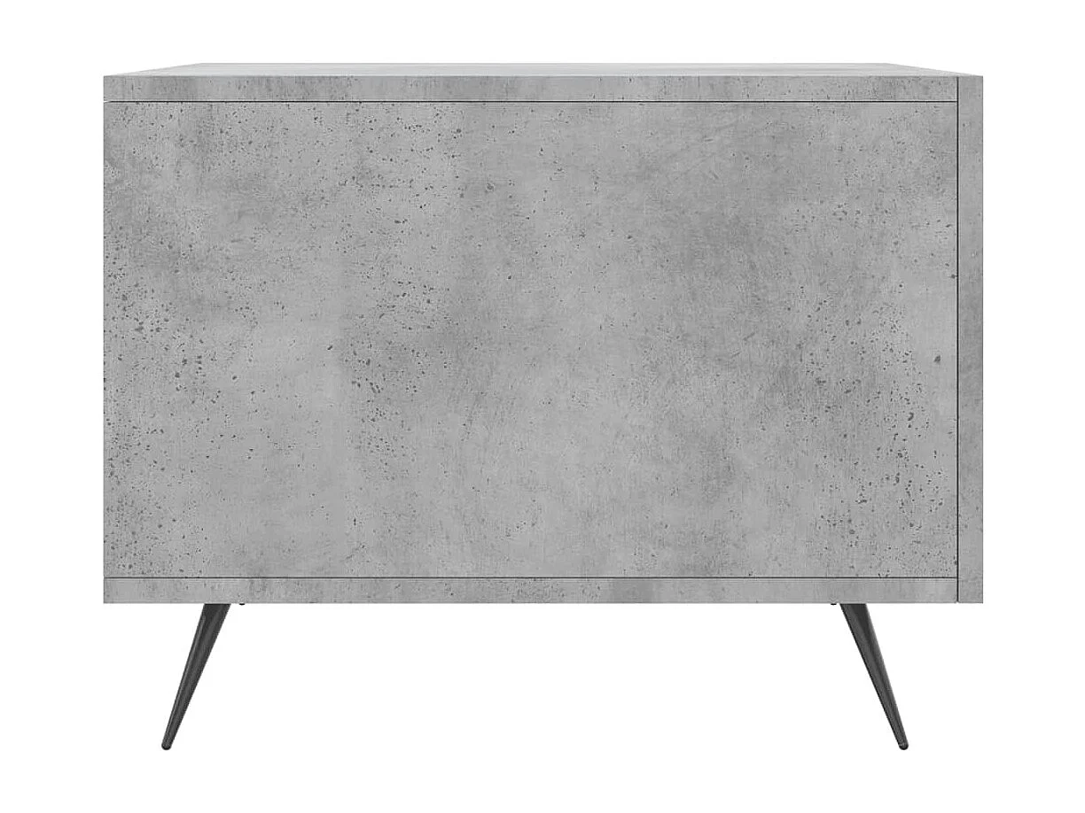 Salontafel 50x50x40 cm bewerkt hout betongrijs