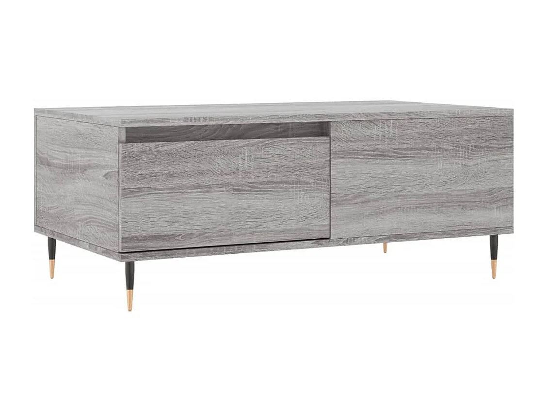 Table basse Sonoma gris 90x50x36,5 cm Bois d'ingénierie
