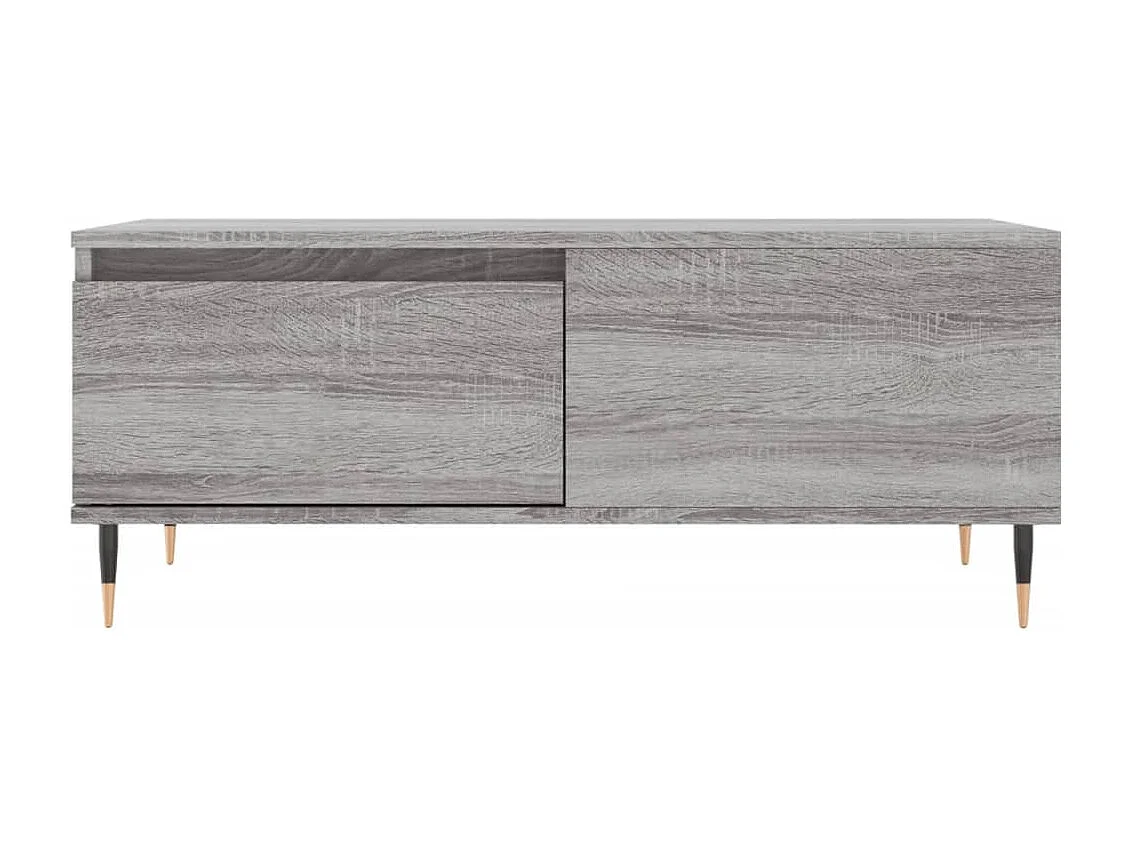 Table basse Sonoma gris 90x50x36,5 cm Bois d'ingénierie