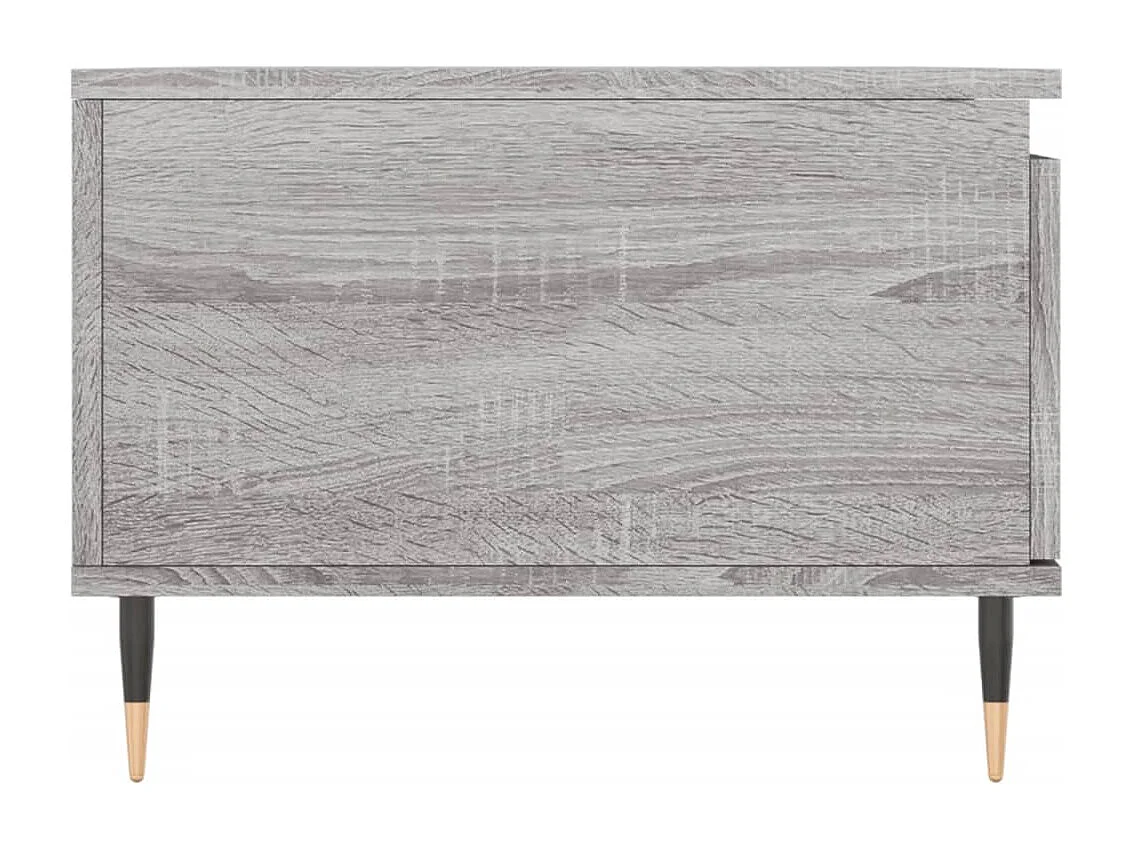 Table basse Sonoma gris 90x50x36,5 cm Bois d'ingénierie