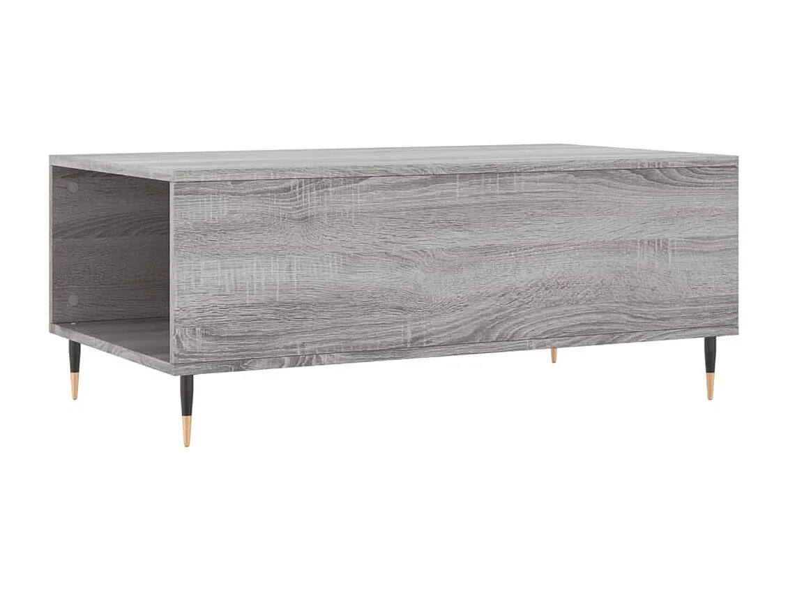 Table basse Sonoma gris 90x50x36,5 cm Bois d'ingénierie