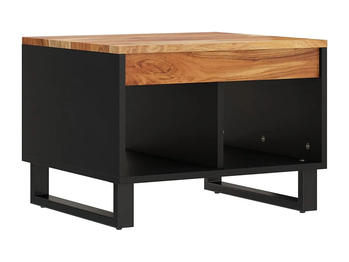 Tavolino da Salotto 55x50x40 cm in Legno Massello di Acacia