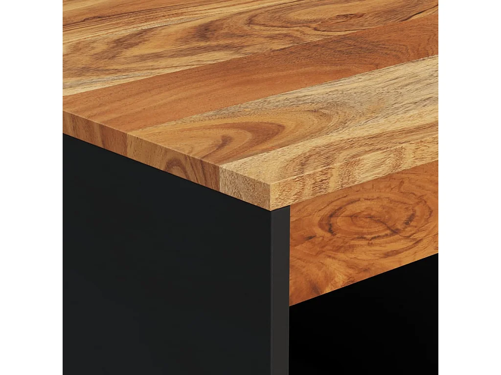 Tavolino da Salotto 55x50x40 cm in Legno Massello di Acacia