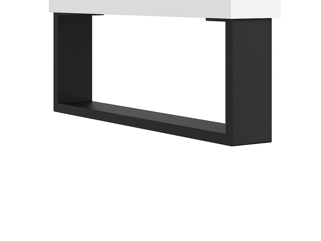 Table basse Blanc 90x50x36,5 cm Bois d'ingénierie