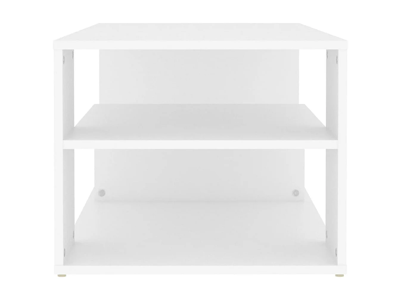 Table basse blanc 100x50x40 cm bois d'ingénierie