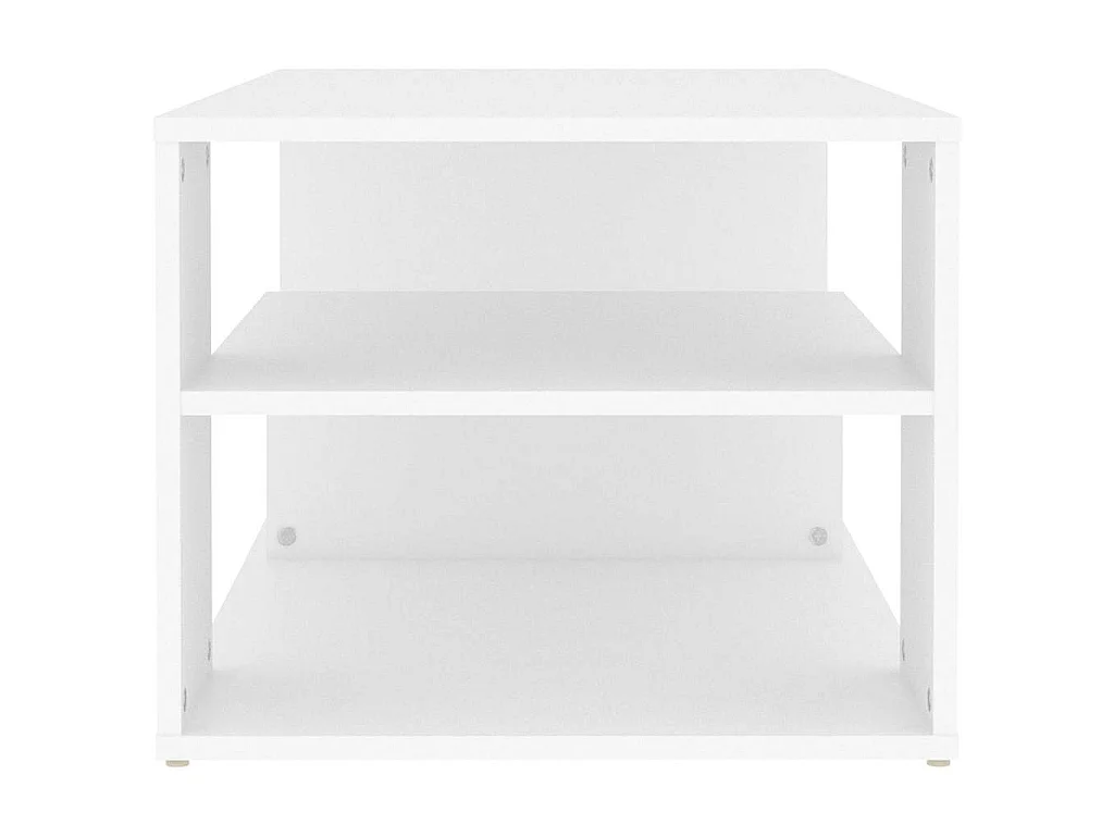 Table basse blanc 100x50x40 cm bois d'ingénierie