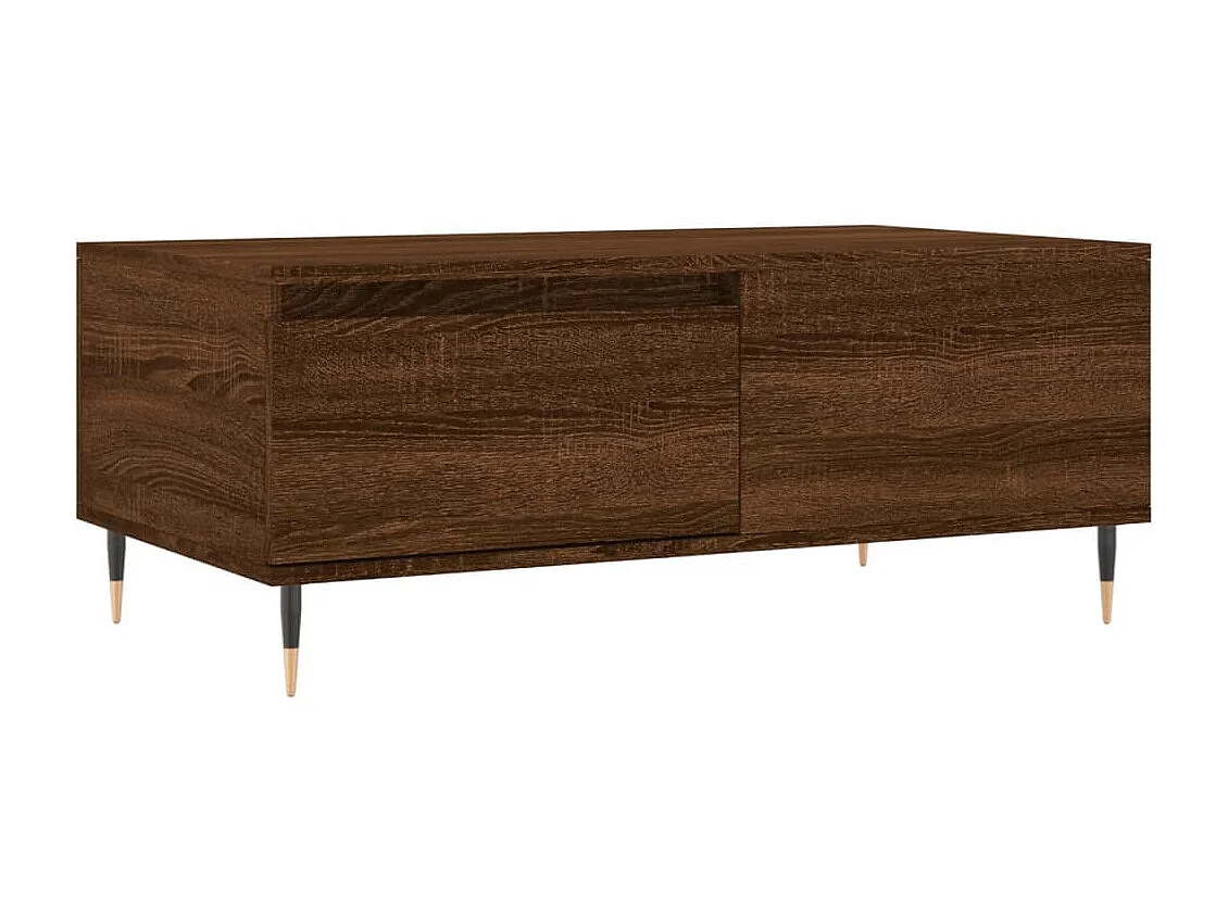 Table basse Chêne marron 90x50x36,5 cm Bois d'ingénierie