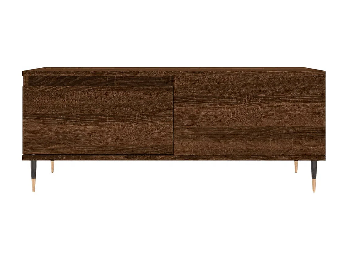 Table basse Chêne marron 90x50x36,5 cm Bois d'ingénierie